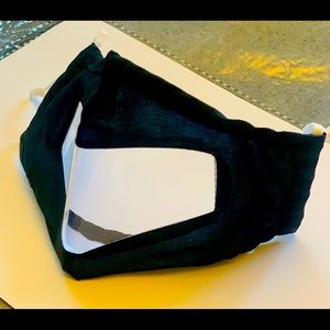 Clear face masks with visible mouth window